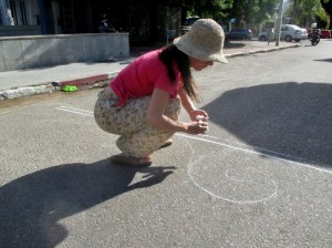 ATLAN TIZA, ARTE CALLEJERO EN TIZA, URUGUAY
