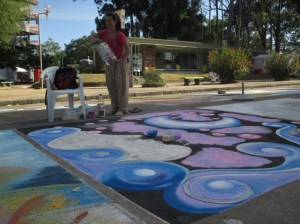 ATLAN TIZA, MURAL, ARTE CALLEJERO EN TIZA, URUGUAY