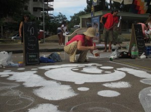 ATLAN TIZA, ARTE CALLEJERO EN TIZA, MURAL, URUGUAY