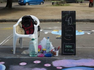 ATLAN TIZA, ARTE CALLEJERO EN TIZA, MURAL, URUGUAY