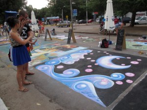 ATLAN TIZA, ARTE CALLEJERO EN TIZA, MURAL, URUGUAY