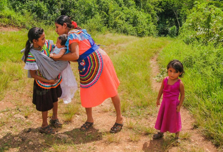 posando para la foto
